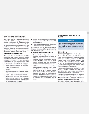 nissan gt-r 2017 owners manual